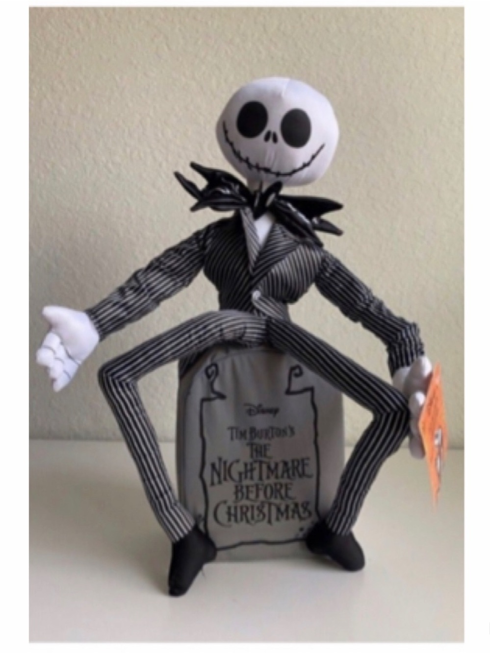NEW Disney Jack Skellington Plush Door Greeter